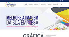 Desktop Screenshot of graficaeverest.com.br